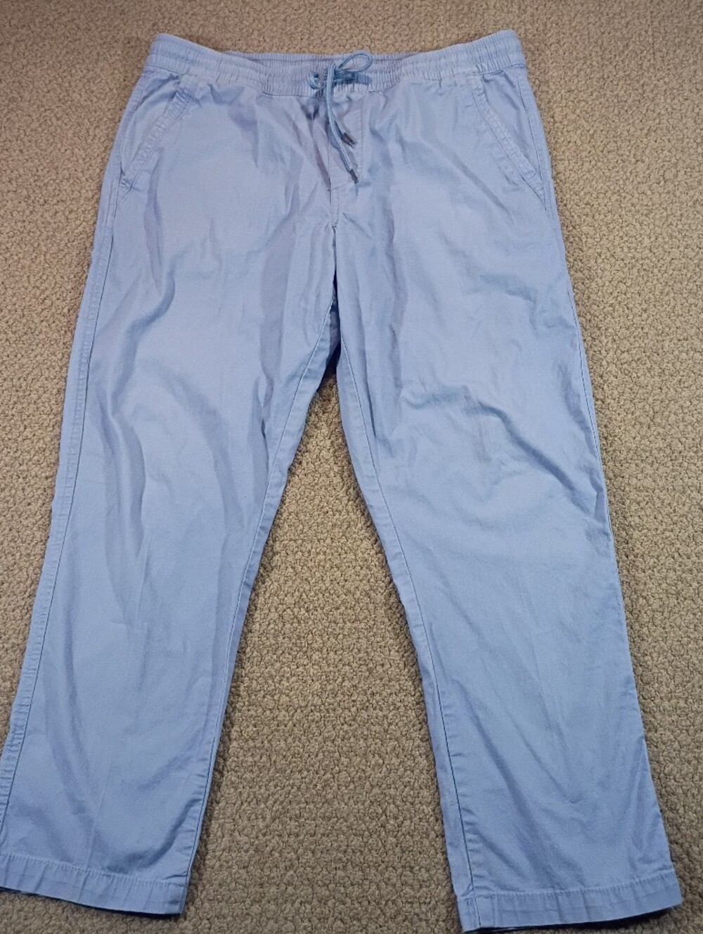 Charleston Thread Men's Light Blue Chino Pants - Classic Casual Style 36